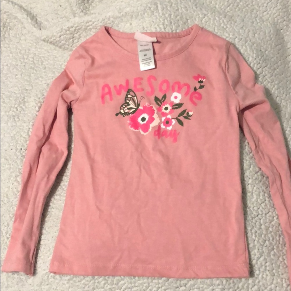 Girls- Pink Long Sleeve Shirt